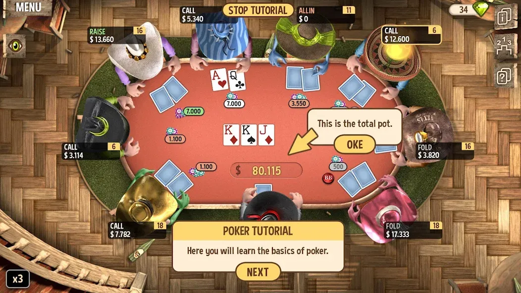 Learn Poker - How to Play  [МОД Mega Pack] Screenshot 2