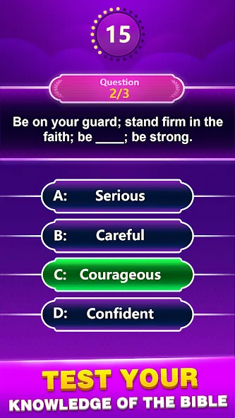 Bible Trivia - Word Quiz Game (Библейская викторина)  [МОД Много монет] Screenshot 3