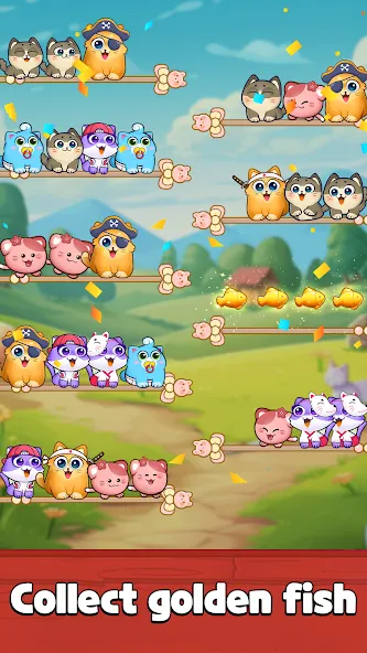 Cat Sort Puzzle: Cute Pet Game  [МОД Все открыто] Screenshot 3