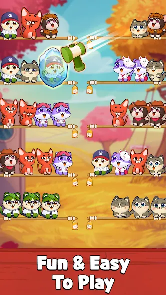 Cat Sort Puzzle: Cute Pet Game  [МОД Все открыто] Screenshot 4