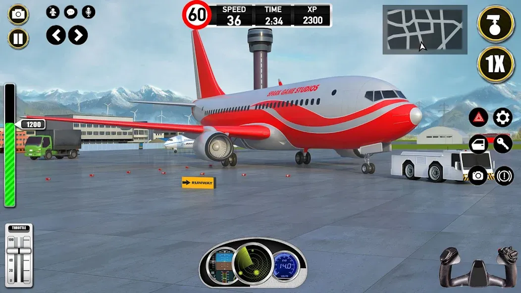 Plane Pilot Flight Simulator (Плейн Пилот Флайт Симулятор)  [МОД Бесконечные монеты] Screenshot 5