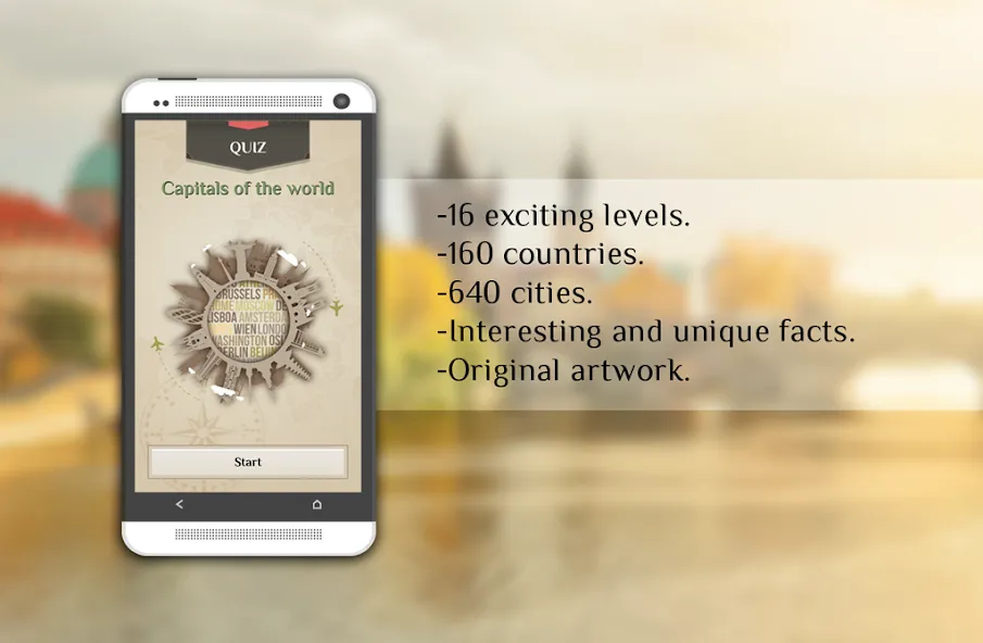 Quiz-Capitals of the world  [МОД Unlocked] Screenshot 1