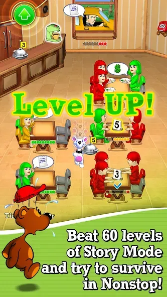 Lunch Rush HD Restaurant Games  [МОД Много монет] Screenshot 2