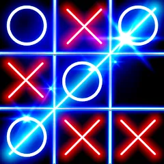 Скачать взлом Tic Tac Toe Glow: 2 Players  [МОД Все открыто] - полная версия apk на Андроид