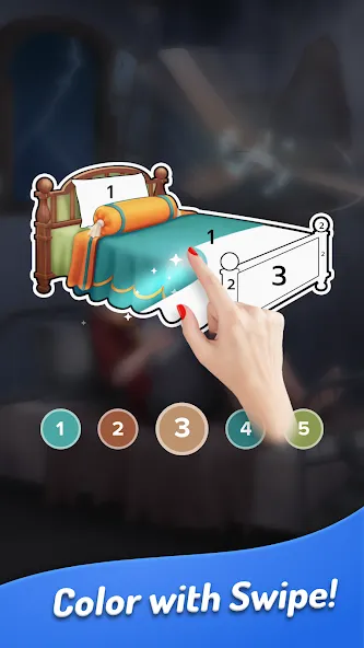 Colorswipes® - Color by Number  [МОД Много денег] Screenshot 3