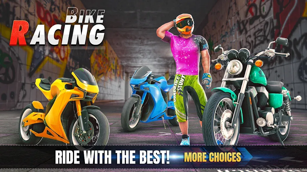 3d Bike Racing Bike Race Games  [МОД Все открыто] Screenshot 5