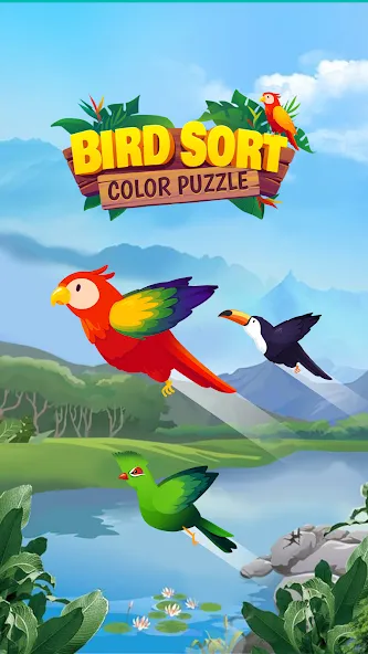 Bird Sort - Color Puzzle  [МОД Unlocked] Screenshot 5