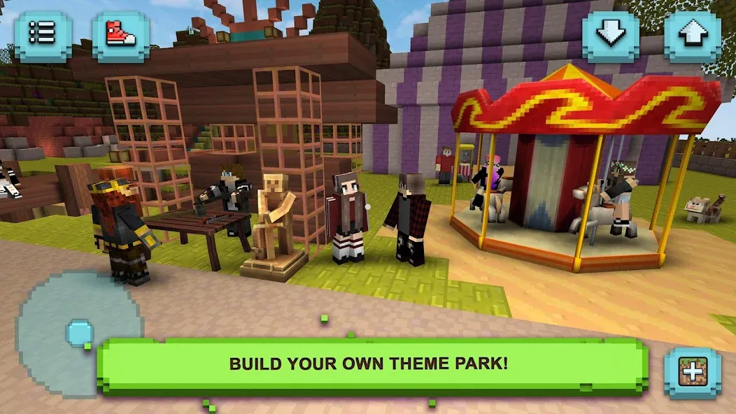 Theme Park Craft: Build & Ride  [МОД Menu] Screenshot 2
