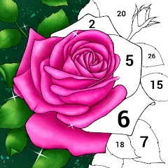 Скачать взломанную Casual Color - Color by Number  [МОД Mega Pack] - полная версия apk на Андроид