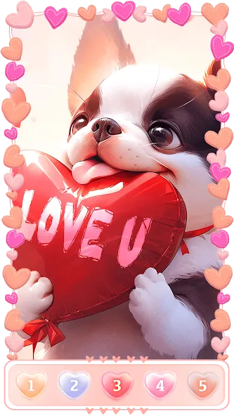 Love, Heart Coloring Book  [МОД Unlimited Money] Screenshot 5