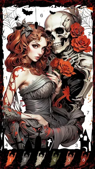 Death Park Coloring Games (Дэт Парк игры раскраски)  [МОД Бесконечные деньги] Screenshot 2