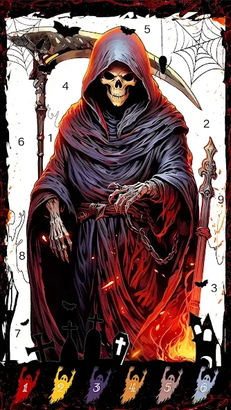 Death Park Coloring Games (Дэт Парк игры раскраски)  [МОД Бесконечные деньги] Screenshot 3