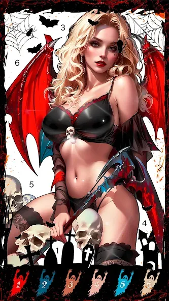 Death Park Coloring Games (Дэт Парк игры раскраски)  [МОД Бесконечные деньги] Screenshot 4