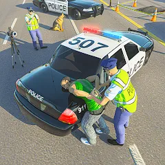 Взломанная Police Simulator Job Cop Game  [МОД Menu] - стабильная версия apk на Андроид