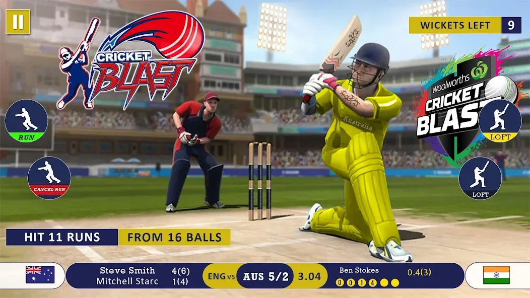 World Cricket Games Offline  [МОД Меню] Screenshot 1