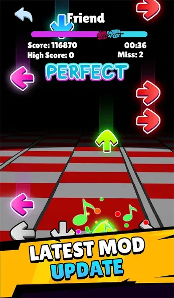 Music Rap Time Battle (Фанкин Музыка)  [МОД Бесконечные монеты] Screenshot 2