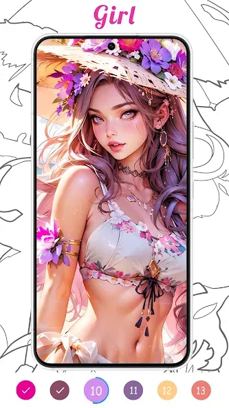 Coloring Games-Color By Number  [МОД Бесконечные монеты] Screenshot 3