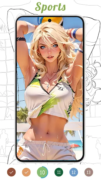 Coloring Games-Color By Number  [МОД Бесконечные монеты] Screenshot 5