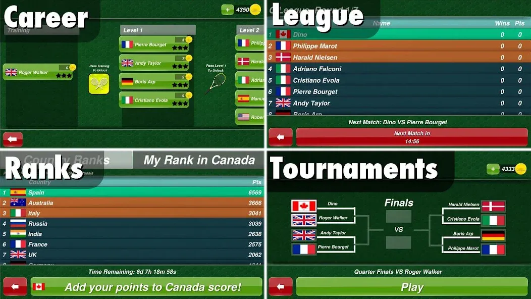 Tennis Champion 3D - Online Sp  [МОД Все открыто] Screenshot 3