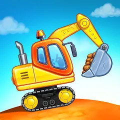 Взломанная Kids truck games Build a house  [МОД Бесконечные монеты] - полная версия apk на Андроид