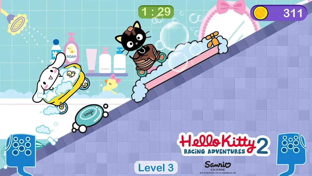 Hello Kitty games - car game  [МОД Все открыто] Screenshot 3