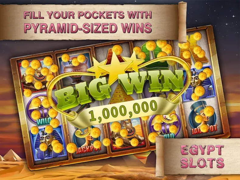 Egypt Slots Casino Machines (Египетские игровые автоматы казино)  [МОД Бесконечные деньги] Screenshot 4
