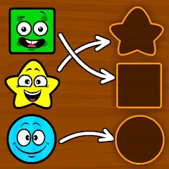 Взломанная Shapes & Colors Games for Kids  [МОД Много монет] - стабильная версия apk на Андроид