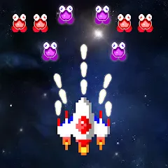 Скачать взломанную Galaxiga Retro Arcade Action (Галаксига Ретро Аркейд Экшн)  [МОД Mega Pack] - последняя версия apk на Андроид