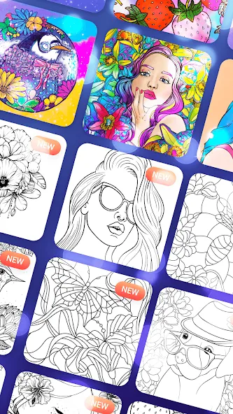 Magic Paint: Color by number (Магик Пейнт)  [МОД Бесконечные деньги] Screenshot 3