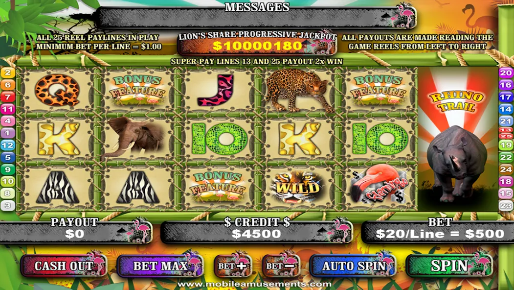 Flamingo Safari Slots (Фламинго Сафари Слоты)  [МОД Unlocked] Screenshot 5