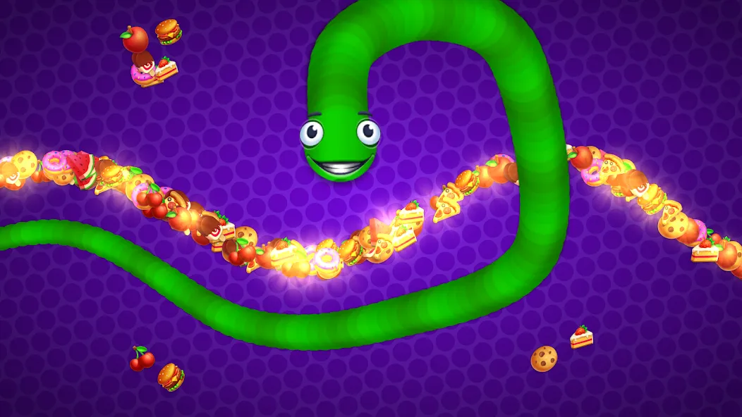Snake vs Worms: Fun .io Zone  [МОД Unlimited Money] Screenshot 5
