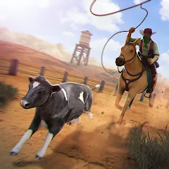 Взлом Cowboys Horse Racing Derby  [МОД Unlocked] - полная версия apk на Андроид