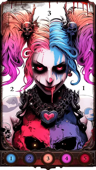 Dark, Horror Color by Number  [МОД Unlocked] Screenshot 4