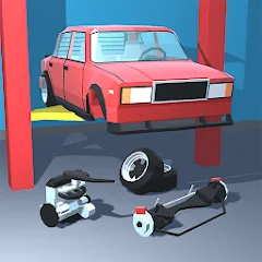 Скачать взломанную Retro Garage - Car Mechanic  [МОД Unlocked] - полная версия apk на Андроид