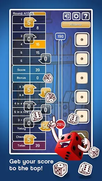 Yatzy Ultimate (Ятзи Ультимейт)  [МОД Бесконечные деньги] Screenshot 2