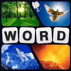 Взломанная Puzzle: 4 pics 1 word offline  [МОД Unlocked] - последняя версия apk на Андроид