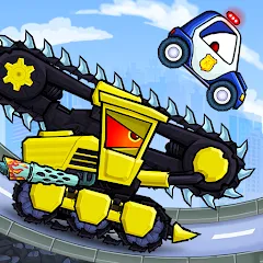 Скачать взломанную Car Eats Car 3 Hill Climb Race (Кар Ейтс Кар 3)  [МОД Все открыто] - последняя версия apk на Андроид