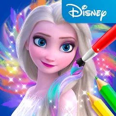 Взломанная Disney Coloring World (Дисней)  [МОД Menu] - последняя версия apk на Андроид