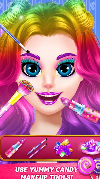 DIY Candy Makeup-Beauty Salon (ДИУАИ Мейкап)  [МОД Unlocked] Screenshot 2