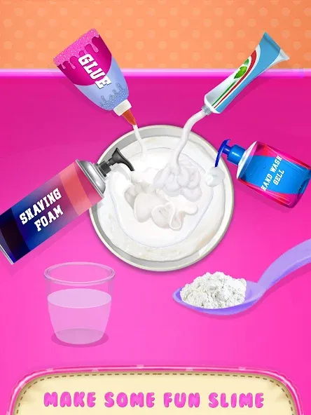 Make Fluffy Slime Maker Game  [МОД Бесконечные монеты] Screenshot 2