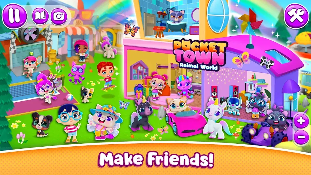 Pocket Town - Animal World  [МОД Mega Pack] Screenshot 3