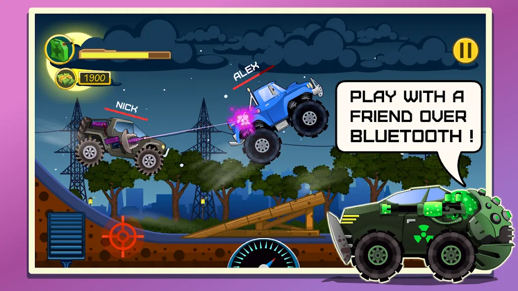 Mad Hill Racing: Bluetooth (Мад Хилл Рейсинг)  [МОД Menu] Screenshot 1