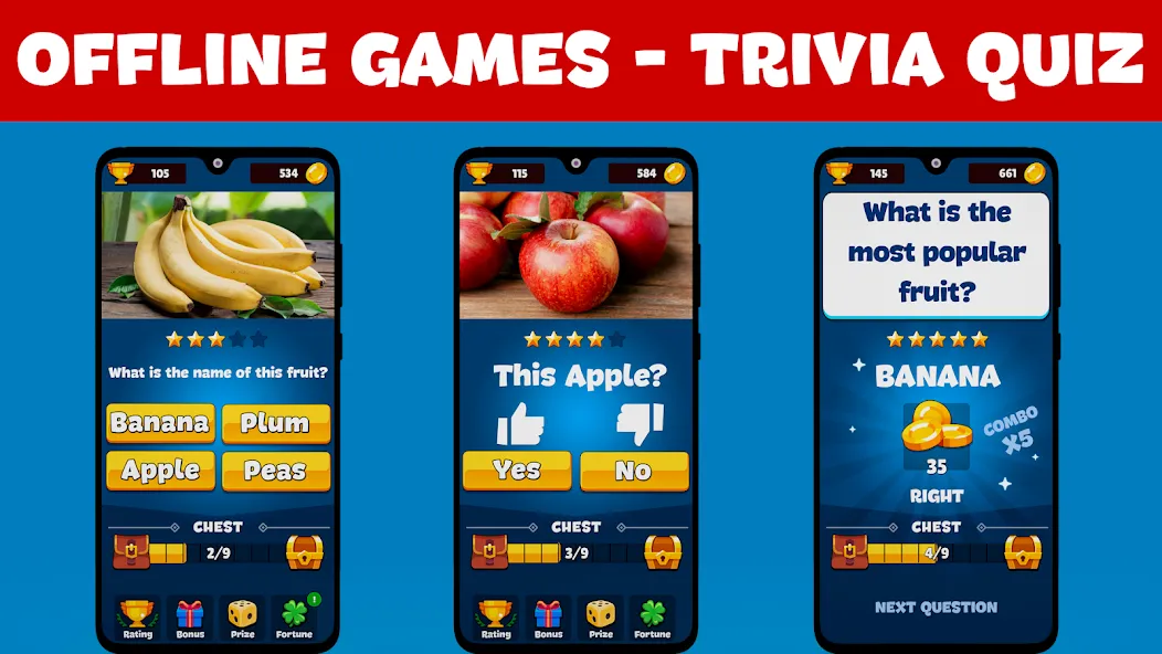 Trivia Quiz: Fun Offline Games  [МОД Menu] Screenshot 1