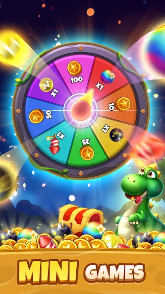 Bubble Shooter Primitive Eggs (Бабл Шутер Примитивные Яйца)  [МОД Бесконечные деньги] Screenshot 1