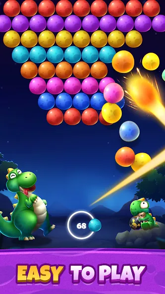 Bubble Shooter Primitive Eggs (Бабл Шутер Примитивные Яйца)  [МОД Бесконечные деньги] Screenshot 4