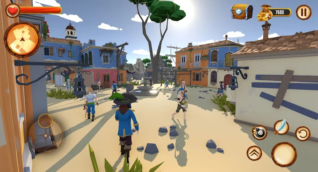 Pirate Polygon Caribbean Sea (Пиратская Полигон Карибское море)  [МОД Menu] Screenshot 5