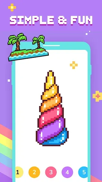 Paint by Number - Pixel Art  [МОД Много монет] Screenshot 2