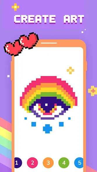 Paint by Number - Pixel Art  [МОД Много монет] Screenshot 3