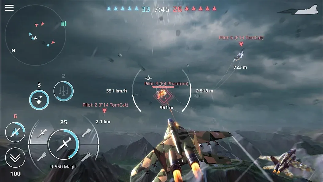 Sky Combat: War Planes Online (Скай Комбат)  [МОД Много денег] Screenshot 1