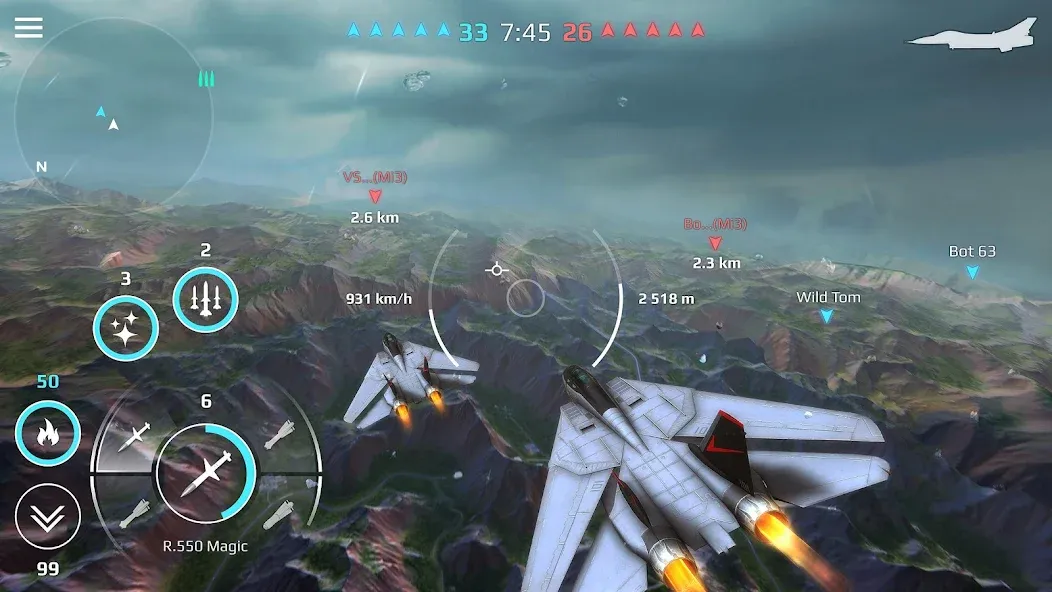 Sky Combat: War Planes Online (Скай Комбат)  [МОД Много денег] Screenshot 4